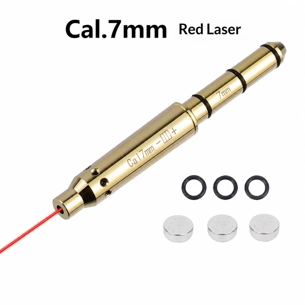 Red/Green Laser Calibration Tool with Quick Zero Setting — Designed for 40sw.10mm /45ACP /cal 7mm /cal.243.6mm/ cal .25 Calibers