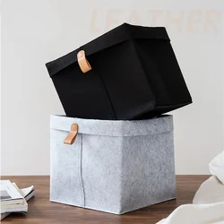 Various Clothes Felt Storage Baskets for Home Bathroom Office Toy Underwear Laundry Bucket Sundries Box for Dormitory