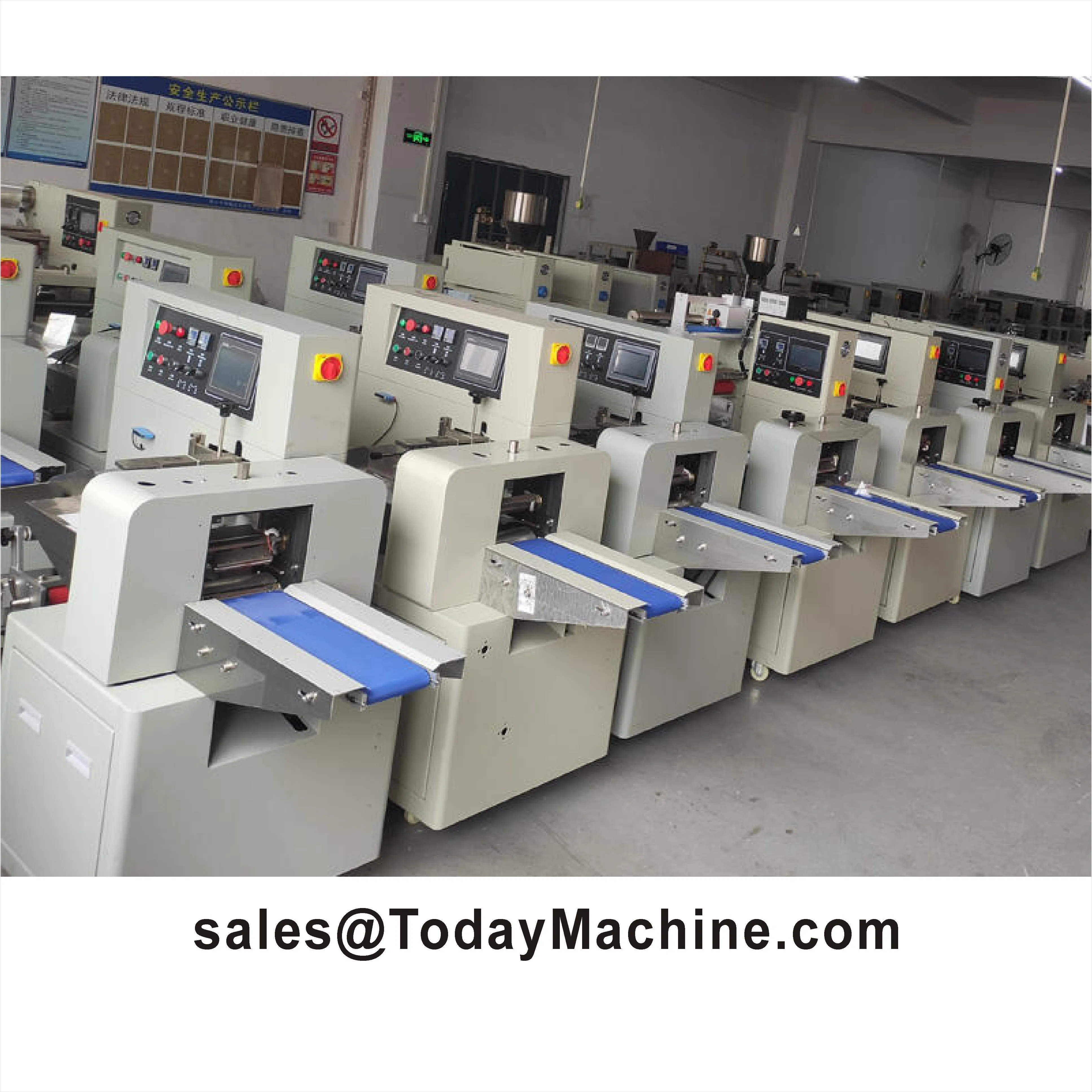 Flow Packing Machine for Fruit Cake Card Food Mooncake Packaging Machine With CE