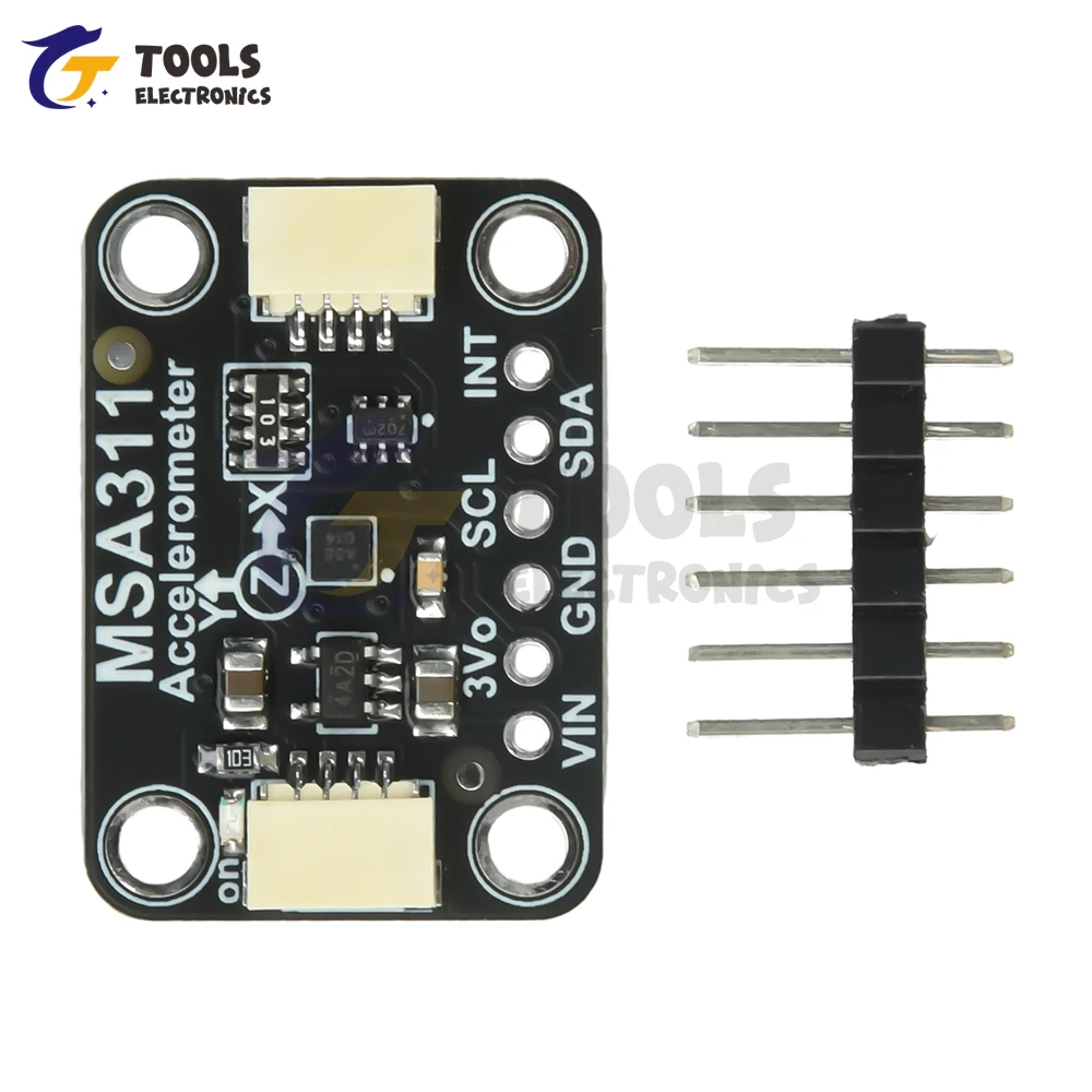 وحدة مقياس التسارع DC 3-5V MSA311 ذات 3 محاور - متوافقة مع STEMMA QT/Qwiic لا يتطلب لحام
