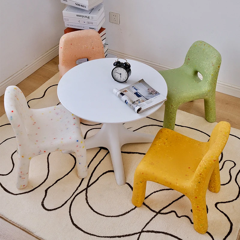 Children's stools, simple and creative, baby chairs, kindergarten environmentally friendly plastic backrest table