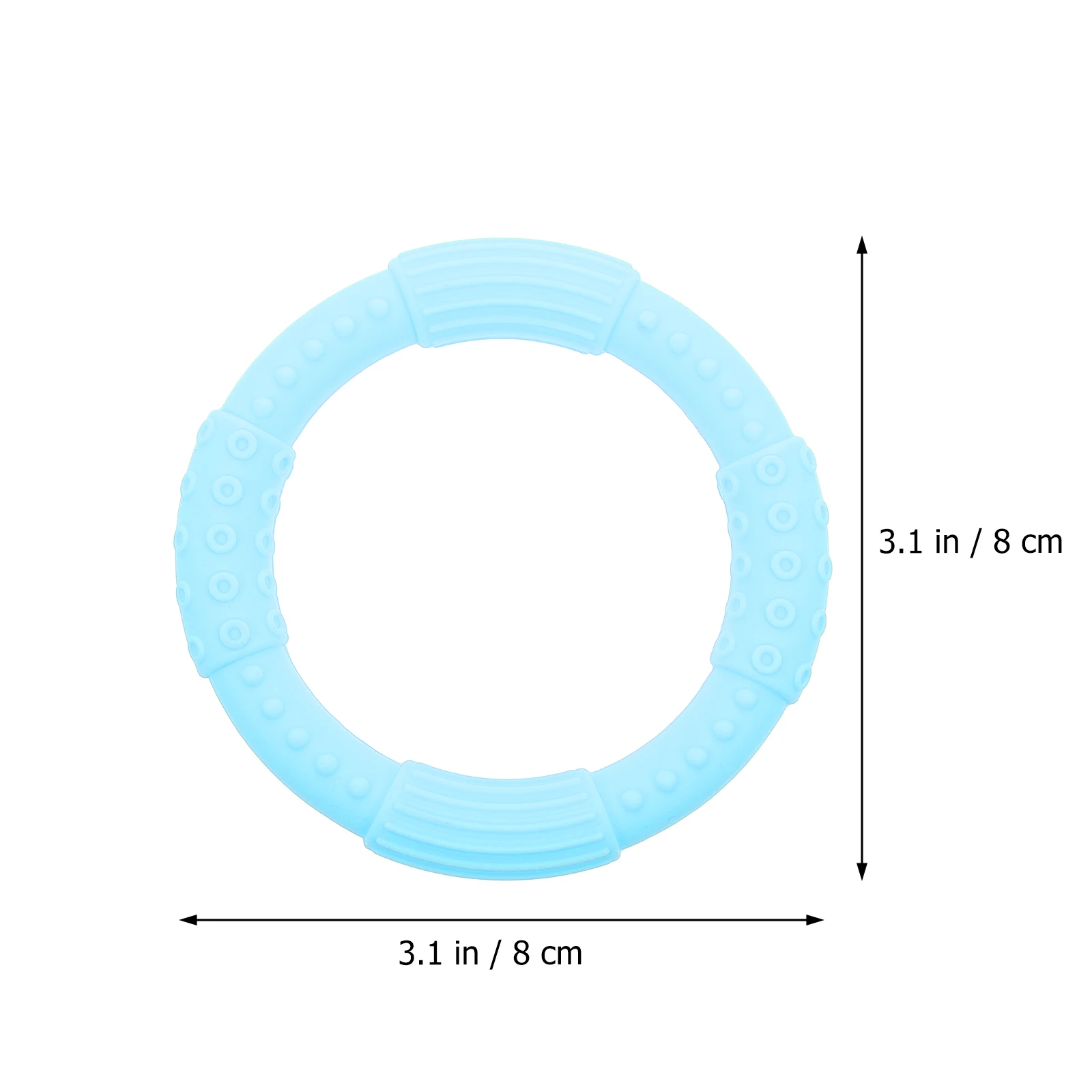 1 pc Baby Teether Bracelet Infant Silicone Teething Ring Light Weight Smooth Edges Cartoon Design Toddler Chewing Teeth Soother