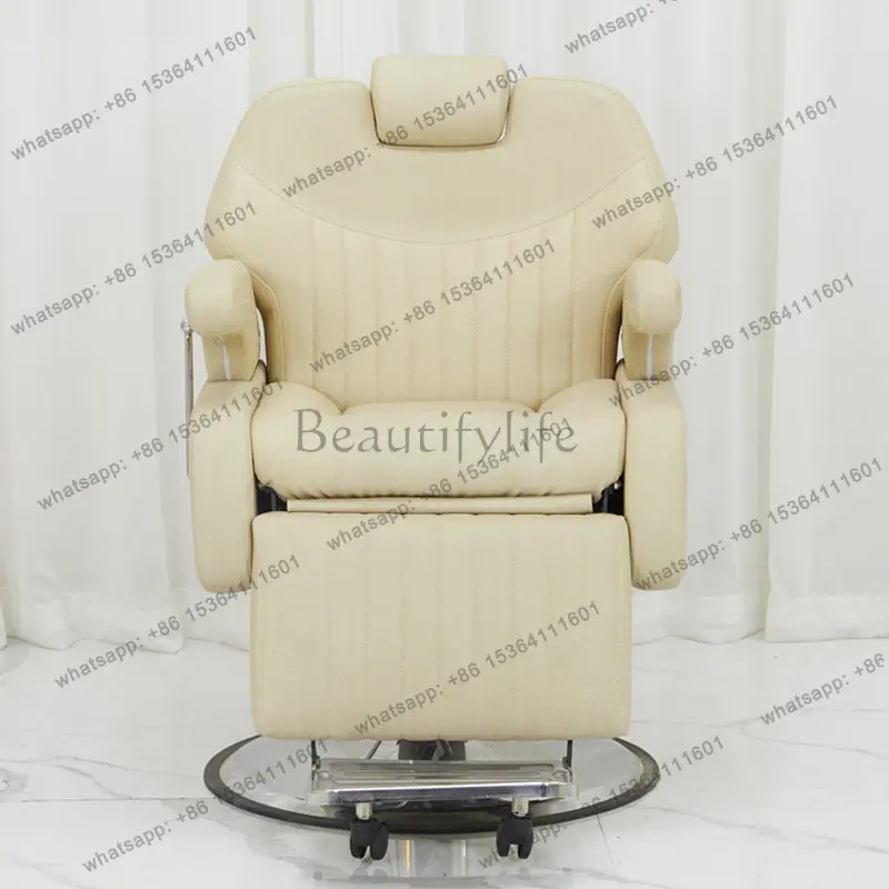

High-end hair salon chair can be reclined head lift hair salon special hair cutting chair