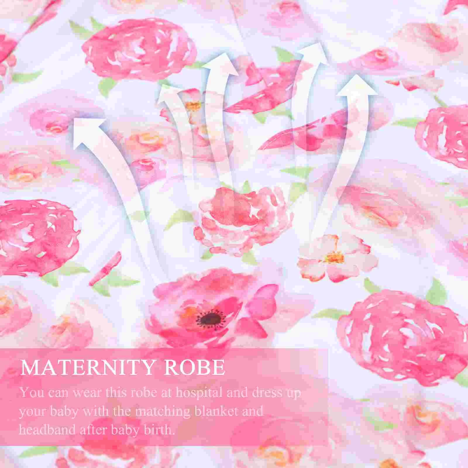 Maternity Nightgown Skirts for Pregnant Women Girls Headbands Swaddle Mommy Robe