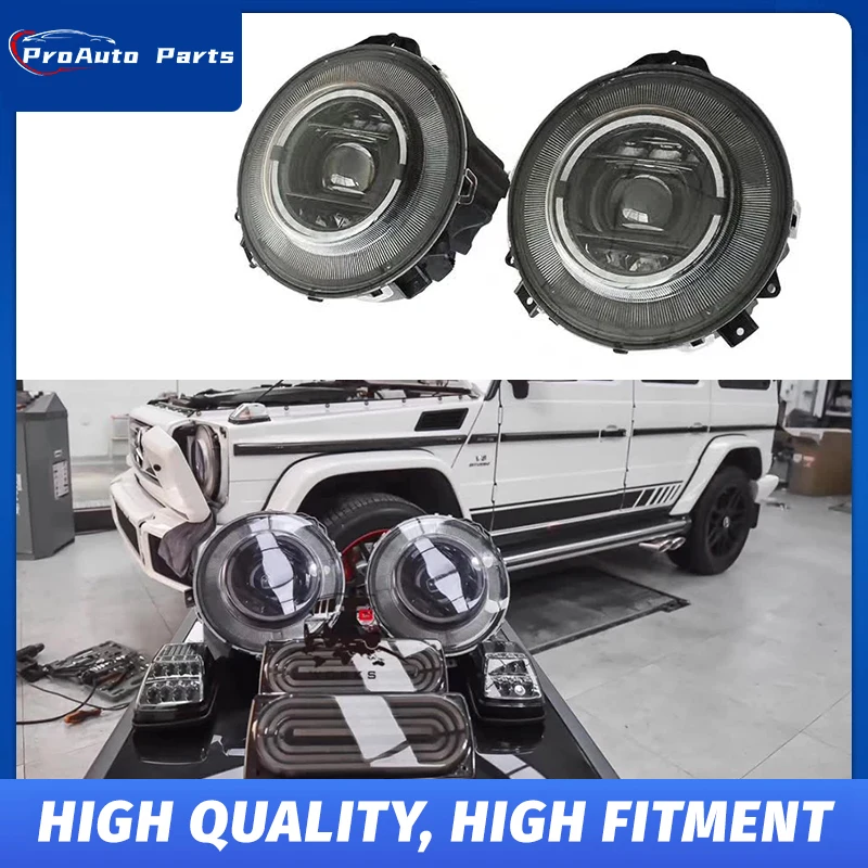 

Фары для G-Class W463 (2008-2018) Мультилучевые светодиодные фары Комплект модернизации старых новых фар Многолучевые светодиодные фары