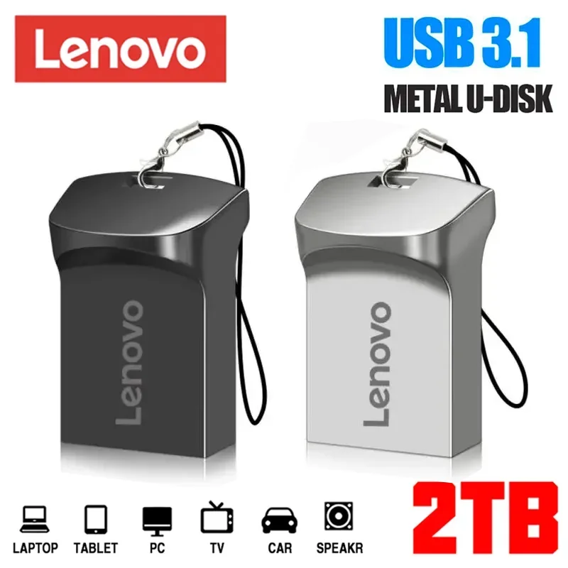 Lenovo 2TB USB 3.0 Flash Drives High Speed Transfer Metal Pendrive Usb Memory Type-C Interface Pendrive Flash Waterproof U Stick