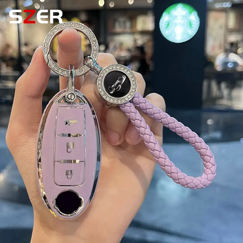 TPU Car Key Case Cover Shell For Nissan Qashqai X-Trail Versa Maxima Altima Rogue Murano Juke Tiida Infiniti FX35 QX60 Accessory