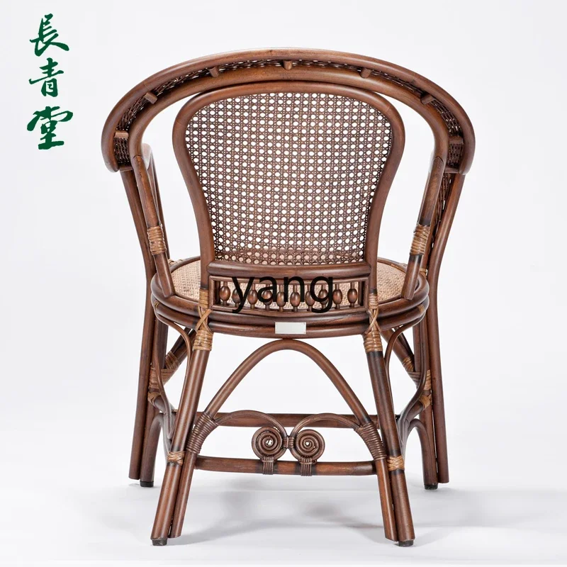 LTT rattan chair, natural rattan, home leisure balcony sofa, elderly chair