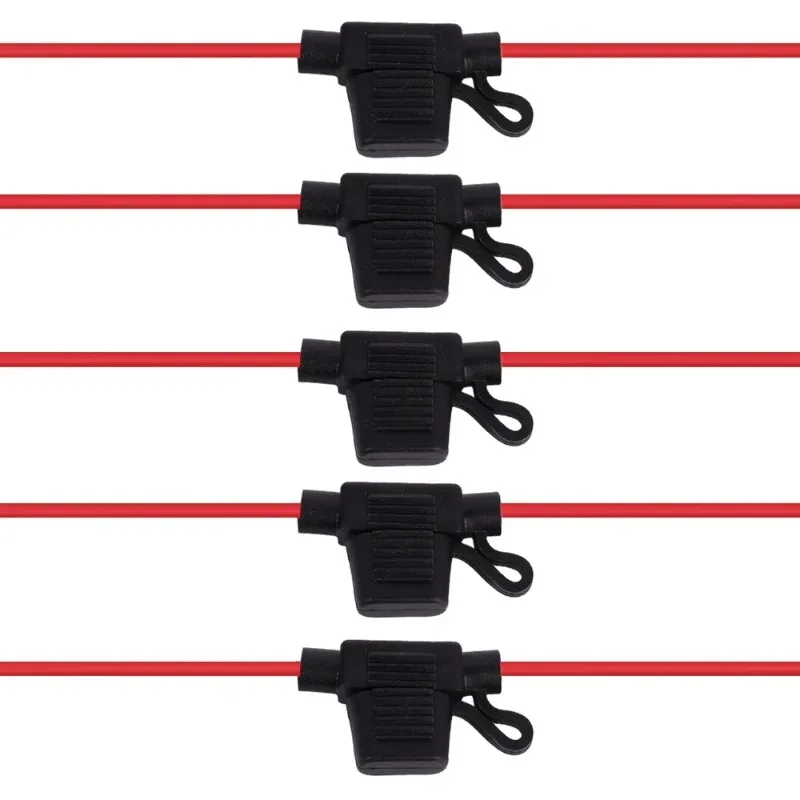 5-10PCS 12V 30A Cutoff Switch Socket Damp Proof Fuse Socket Car Fuse Holder Waterproof Mini Blade Adapter Splash-proof Box