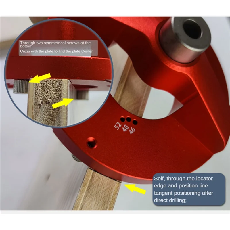 

Classy-Multifunctional 35Mm Hinge Jig Kit Woodworking Hole Drilling Guide Locator Puncher Template Hole Opener Tools Easy Instal