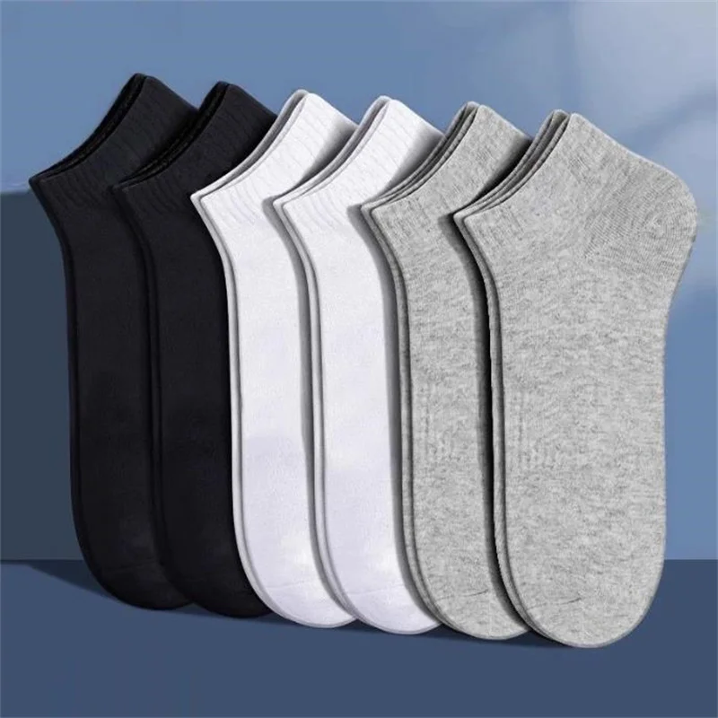 

Unisex Casual Plain Color Boat Socks Thin Breathable Comfy Anti Odor Sweat-absorbing Ankle Socks For Men Women 1/10/20/40 Pairs
