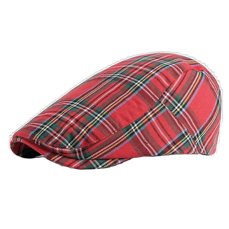 

Women Youth Girls Adjustable Plaid Ivy Newsboy Cabbie Gatsby Golf Beret Flat Hat Cap