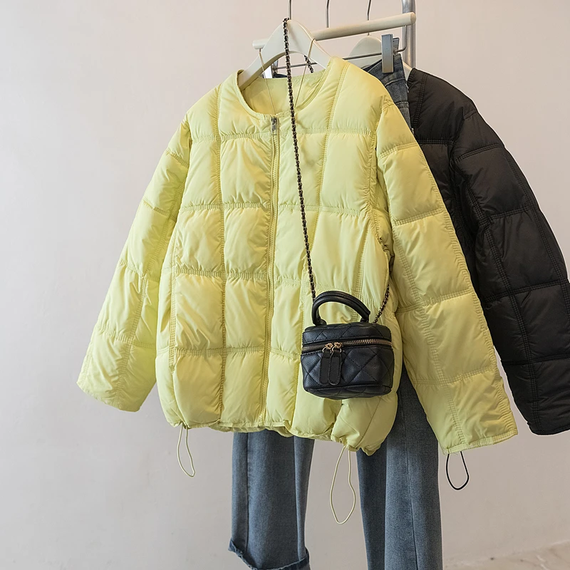 سترة قطن شتوية جديدة لعام 2025 للنساء سترات غير رسمية بأكمام طويلة مبطنة معطف فضفاض ملابس خارجية للسيدات