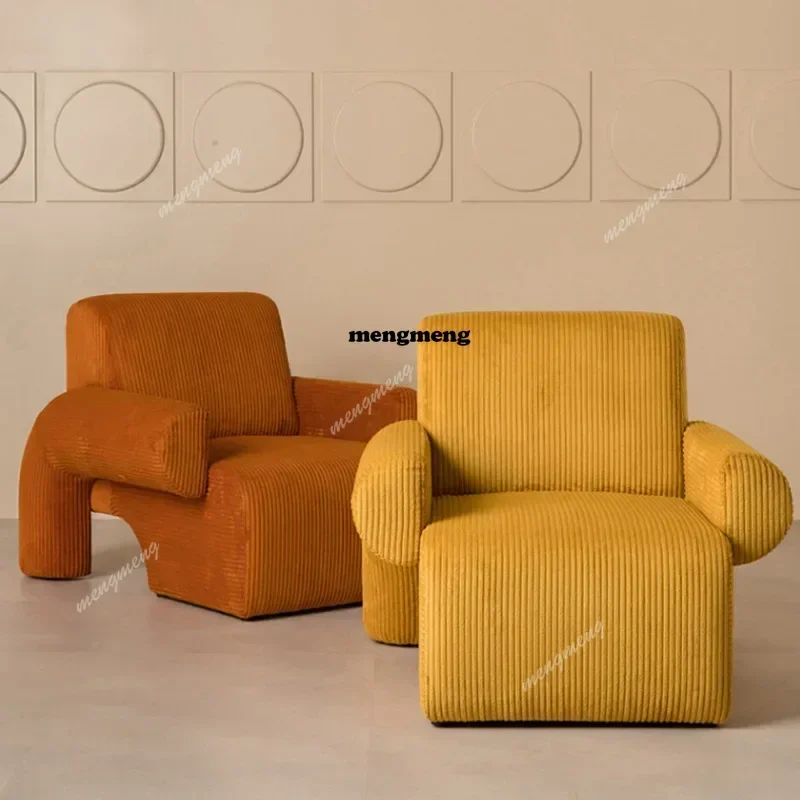 

Hot sales Simple light luxury single sofa chair small apartment living room bedroom special-shaped chair casual Italian lazy rec