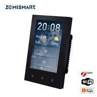 Zemismart US 4 inches Smart Central Control Panel Work with Tuya Wall Mount Multi-Functional Panel Built in Wireless Zigbee Hub