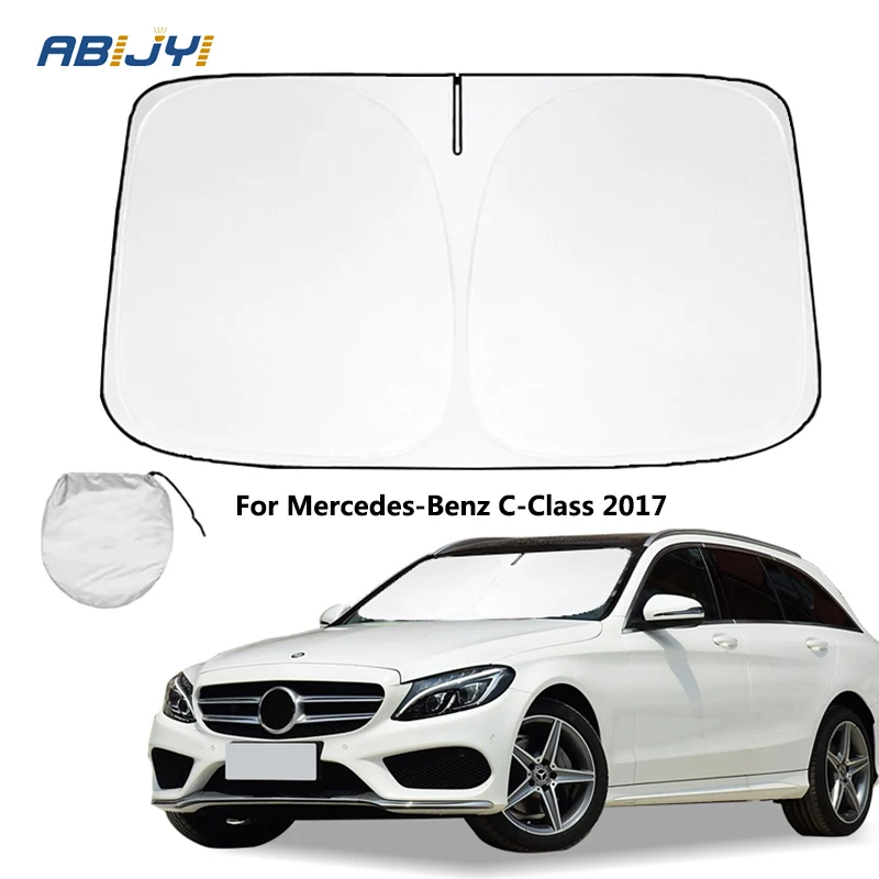 

For Mercedes-Benz C-Class 2017 New Car Windshield Sun Shade Reflector Sunshade Offers Protection Accessories