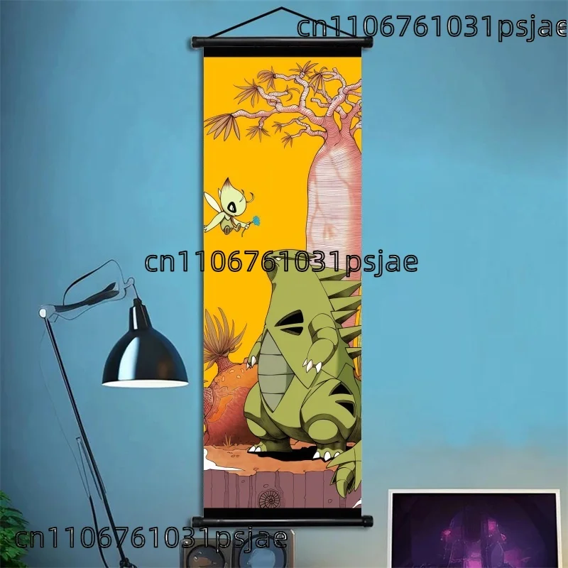 عرض Tyranitar باللغة الرجعية - على غرار، مغامرة - مشاهد مملوءة. يشعر الجسر الكلاسيكي والبوكيمون الجديد. شرف حالةها المميزة