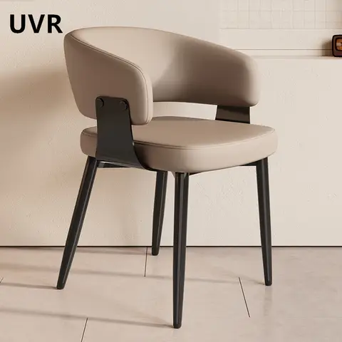 UVR 라이트 럭셔리 레스토랑 의자 홈 주방 등받이 의자 가구 거실 호텔 다이닝 룸 의자 카페 메이크업 의자