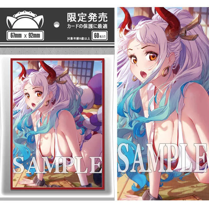

60pcs/set One Piece Yamato Card Sleeve OTCG Anime Game Collection Card Protective Cover Gift Toy 67*92mm