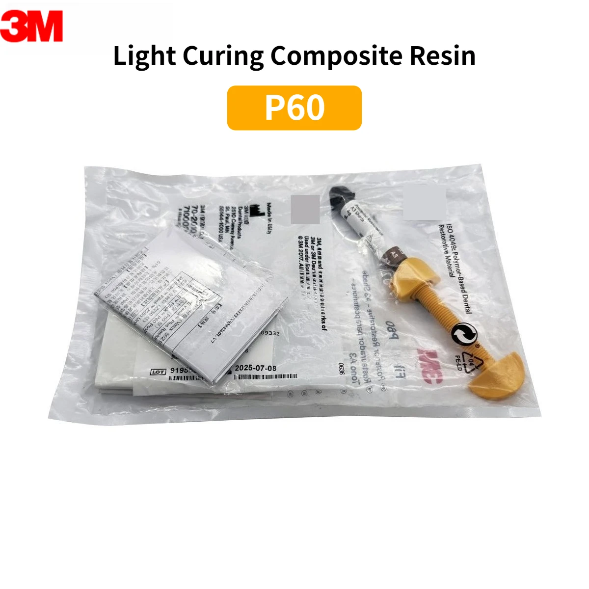 3M Dental Resin Dental Dentistry Light Curing Composite Resin Dental Lab Filling Molding Light Curing Composite Resin Materials