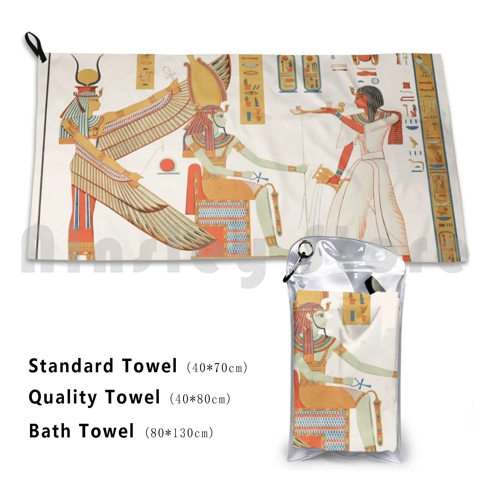 Painting Of A Scene From The Tomb Of Ramses Iv , Book Plate From Champollion Bath Towel Beach Cushion Egyptian