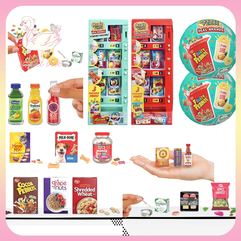 Original Miniverse Real Brands Series 2 Mini Collectibles Blind Box Real Brands Vending Machine Ornament Collection Toys Gift