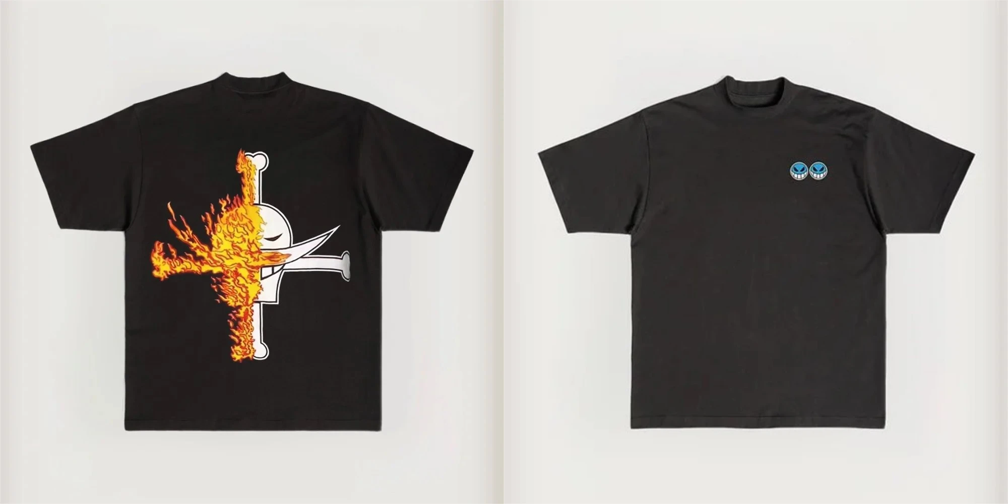 One Piece Japanese Anime Men's T-Shirt Boy Children's Pure Cotton Y2K Original Trend Street Boys and Girls Short Sleeves