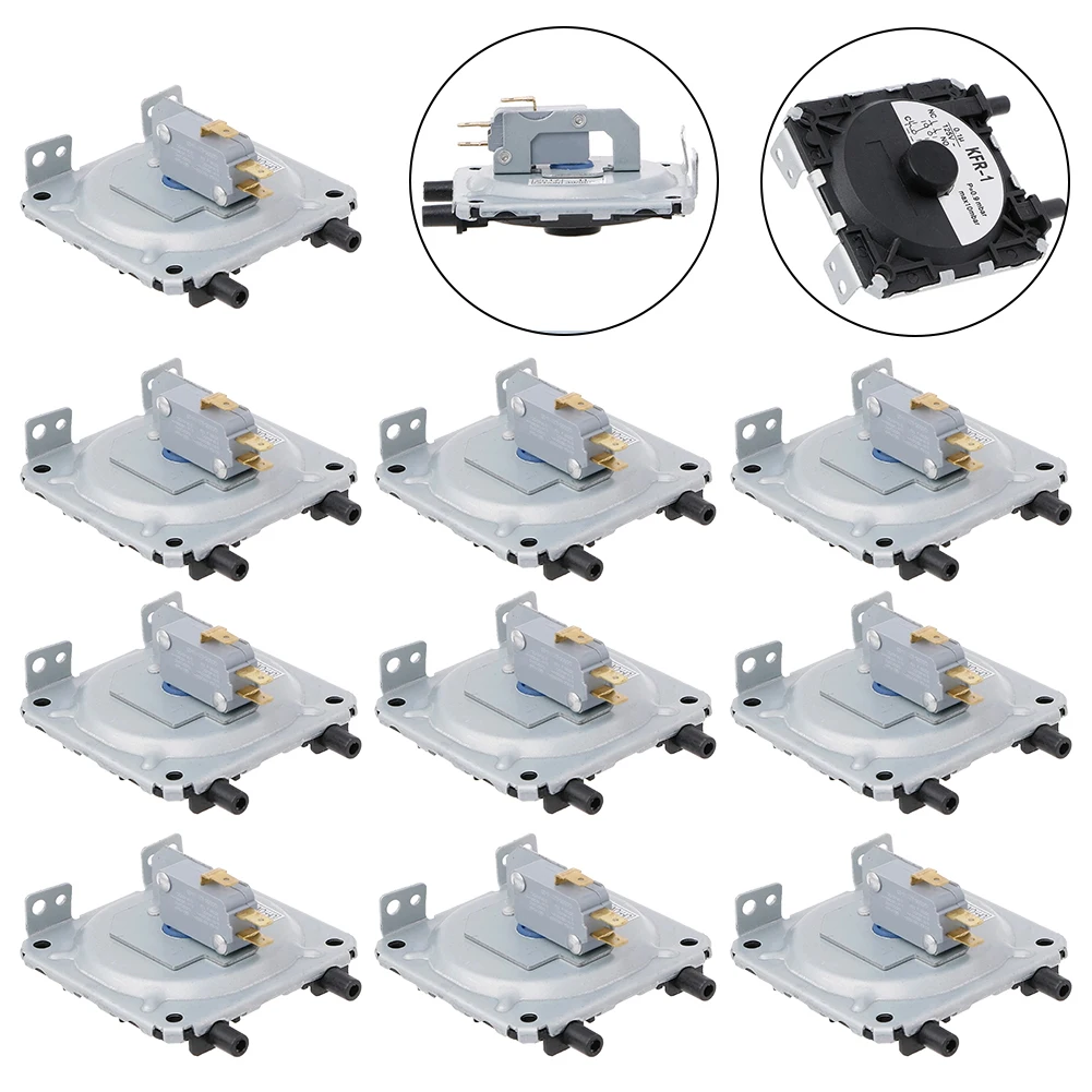 10Pcs Boiler Gas Water Heater Pressure Switch Plastic Metal Wind Pressure Switch Gas Boilers Spare Parts 125V AC