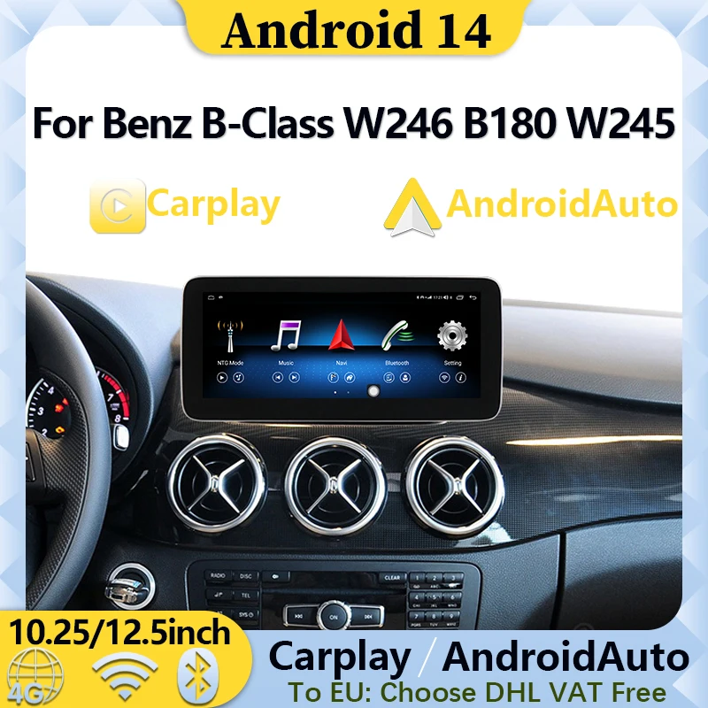 

Android 14 8G+64G 8 core For Mercedes Benz B Class W245 W246 Auto Video Car Multimedia Player Stereo Screen Carplay GPS Navi 4G