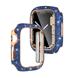 for Apple Watch 7 Watch Protective Case for Apple Star Diamond Case 41mm Hard Case Crystal Flash Diamond 45mm 40mm 44mm