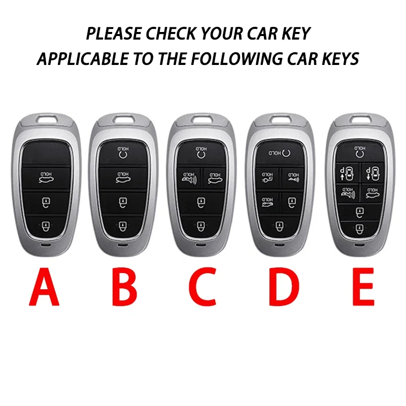 various buttons Car Key Cover Case Cover for 2020 2021 Hyundai Sonata Nexo DN8 Santa Fe TM Tucson NX4 Staria Ioniq Accessories