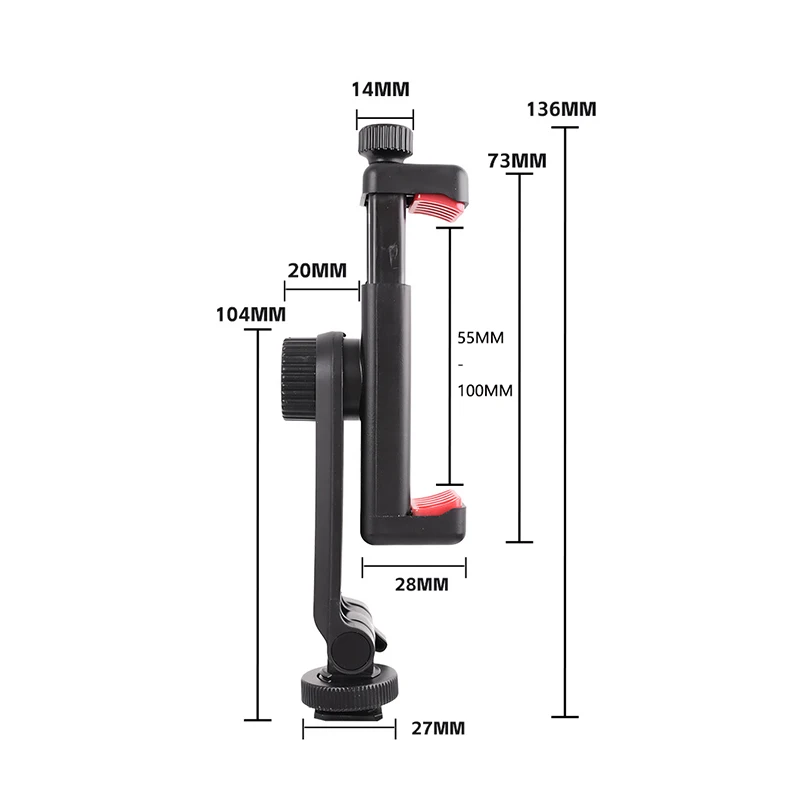 Camera Hot Shoe Phone Tripod Mount Holder Mobile Smartphone Support Cold Shoe Adapter for Iphone Samsung Photography Accessories gallery 5