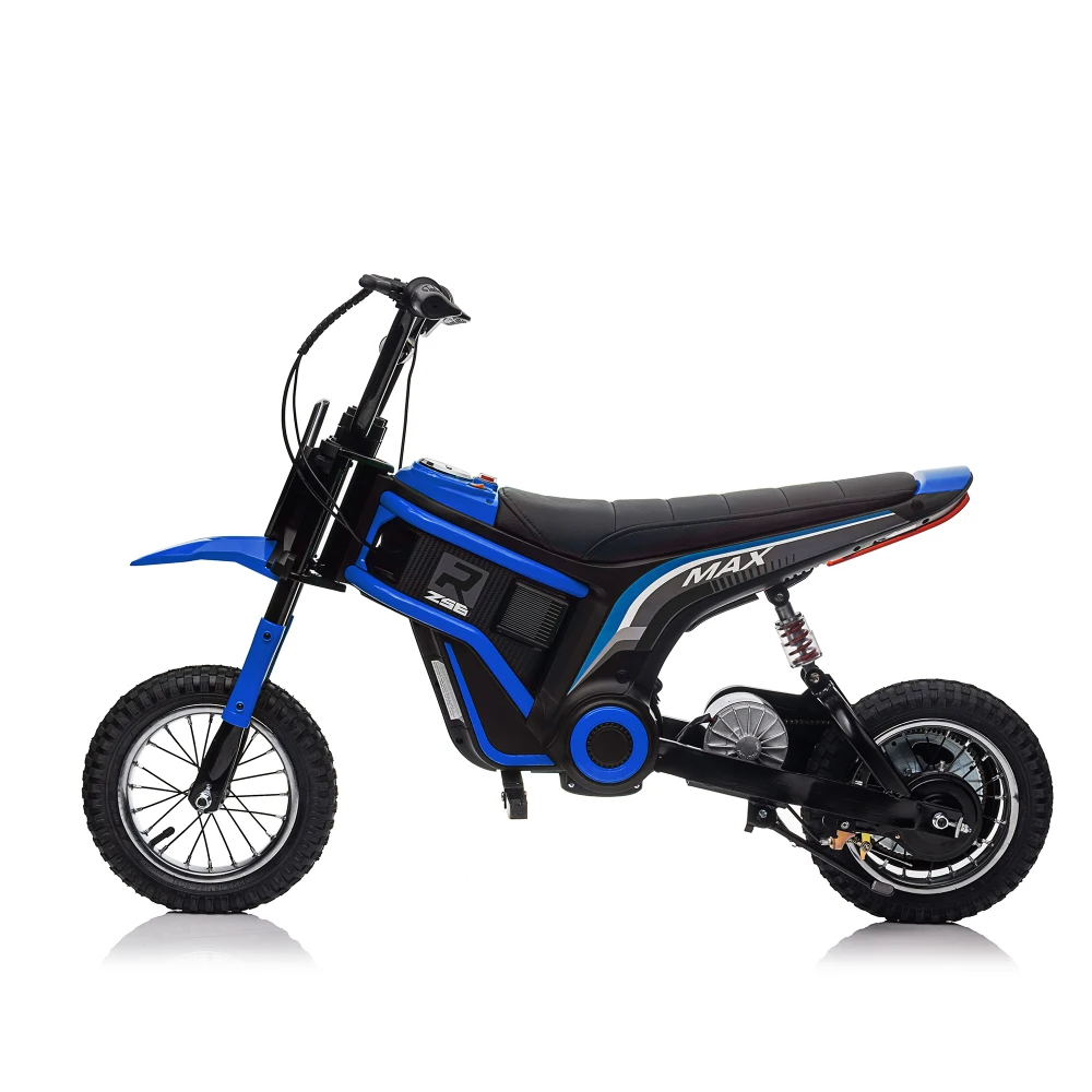 24V14ah Kids Ride On 24V Elektrisches Spielzeug Motocross Motorrad Dirt Bike-XXL groß, Geschwindigkeiten bis zu 14,29 MPH, Doppelfederung