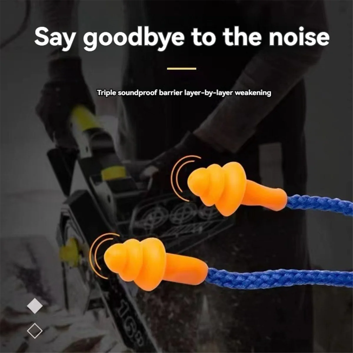 WHQT Ear Plugs Bluetooth Headset Labor Protection Noise Reduction Earphone for Work Hearing Protection Construction Sites