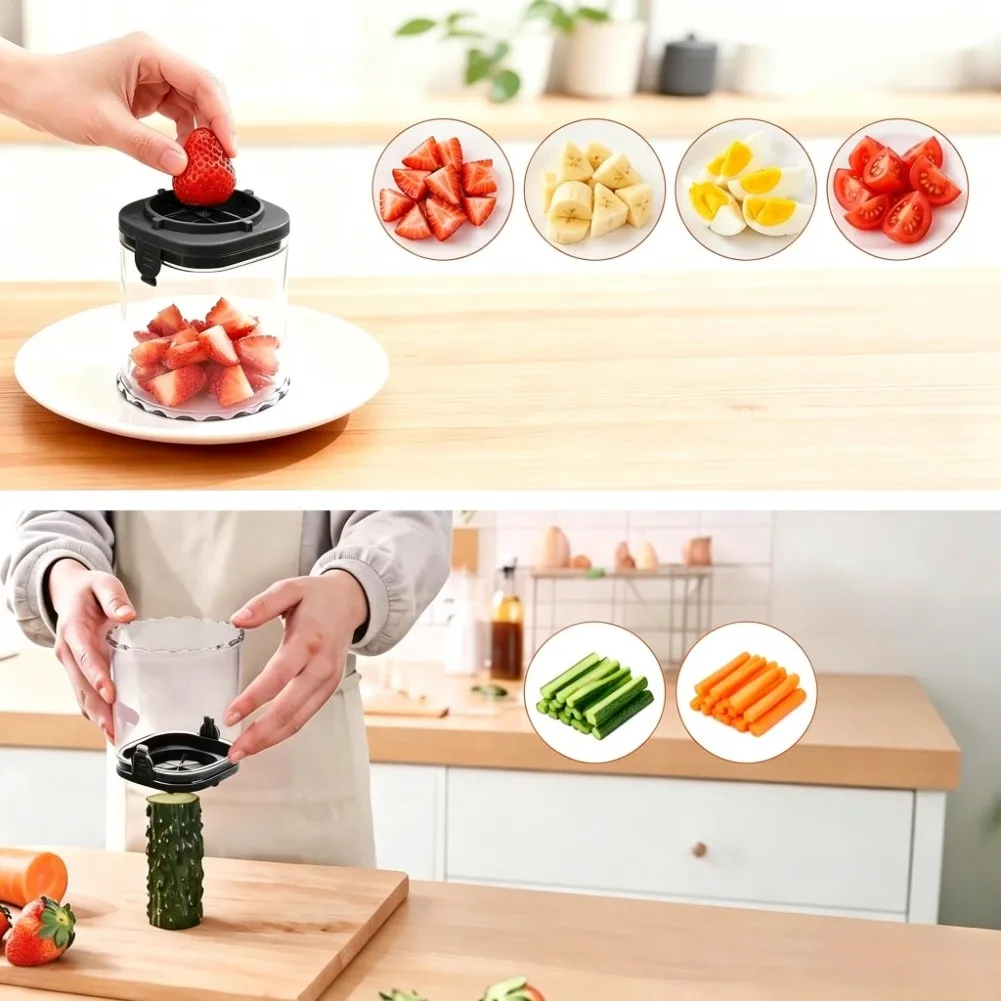 304 Stainless Steel Blade Vegetable Slicer with Wide Opening Design and Removable Inserts for Fast Rinsing and Drying After Use