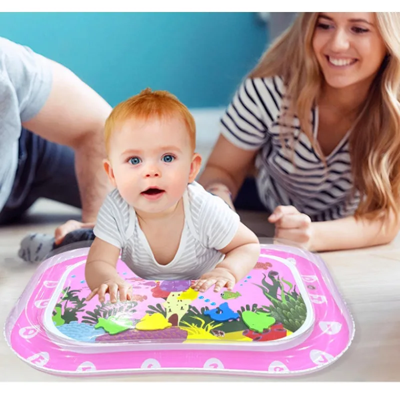 Baby Water Play Mat Inflatable Cushion PVC Infant Tummy Time Toddler Water Pad For Kids Early Education Developing Activity Toys view 6