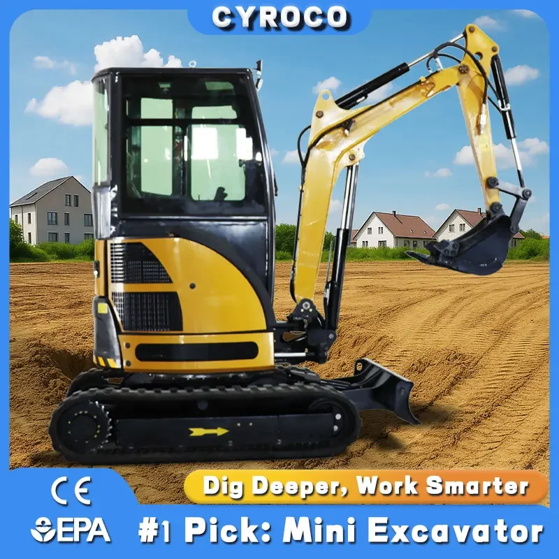 รถขุดขนาดเล็ก 1 ตัน 2 ตัน เครื่องยนต์ Kubota ปรับแต่งตามความต้องการของลูกค้า รถขุด EURO 5 เครื่องยนต์ รถขุดตีนตะขาบ จัดส่งรวดเร็ว