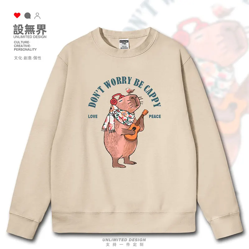 Internet famous Buddhist animal, pufferfish, art, peace and love mens hoodies fashion long sleeve Coat clothes autumn winter