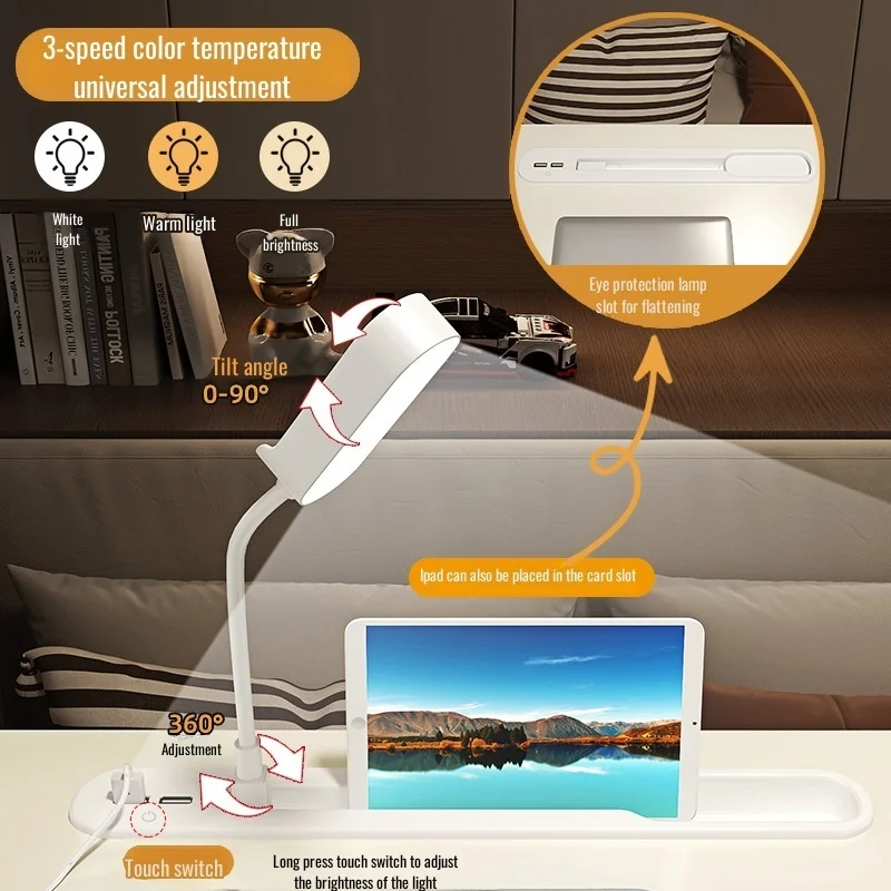 Bed computer desk student dormitory upper bunk writing study table bed small table foldable desk