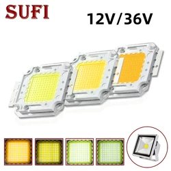 COB LED Light Beads 12V 36V LED Chip 20W 30W 50W 100W Bulb Lamp White/Warm White Cool White for DIY Spotlight Square Floodlight