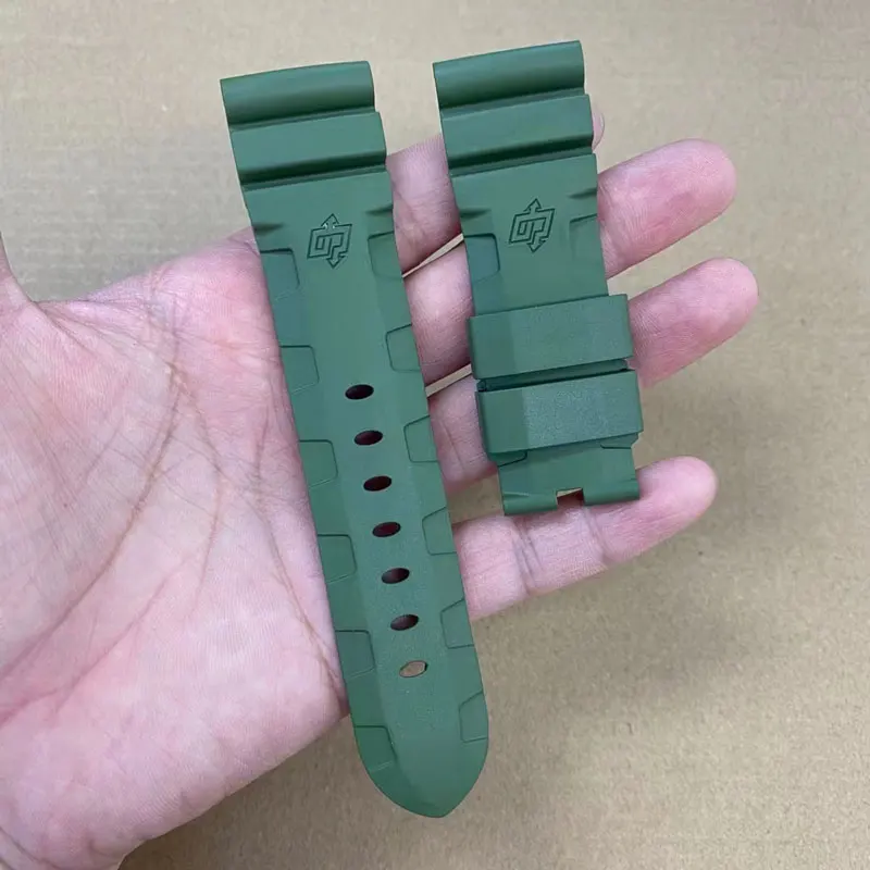 FUYIJIA Custom P-anerai Original Watchbands 22MM 24MM 26MM Fluororubber Strap Exquisite Detail Processing Waterproof  VITON Belt