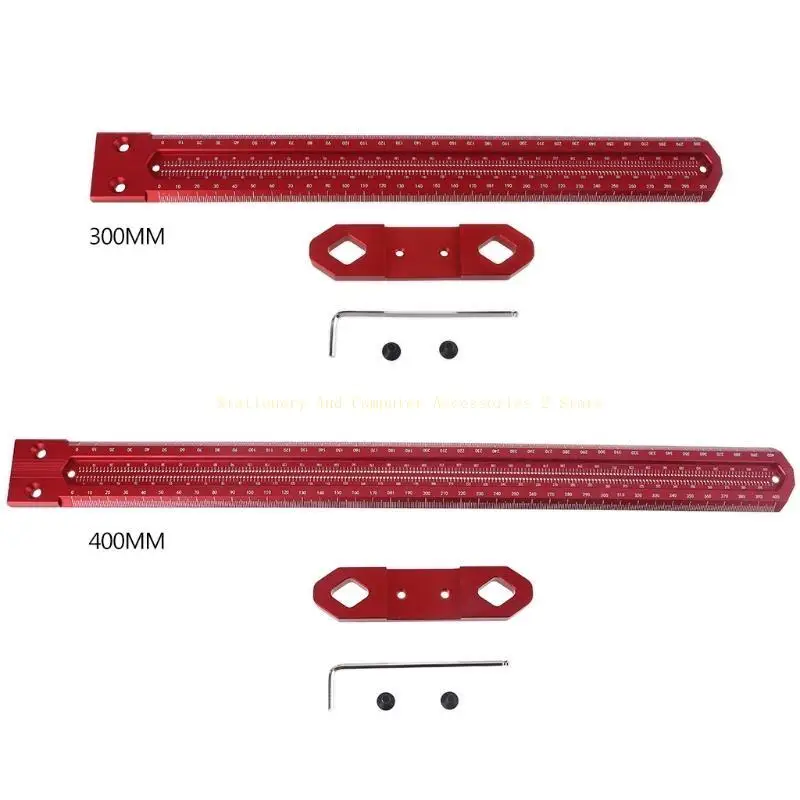 لنوع T من النوع Tworkorking Scriber Ruler 12in/16in خط المقياس السرج مربع تخطيط ساقية سائق الألومنيوم من أجل Carpente