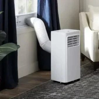 Bedroom Home Use Portable Air Conditioner with Dehumidifier and Fan, Includes Remote, Vent Hose and Easy Window Install Kit,