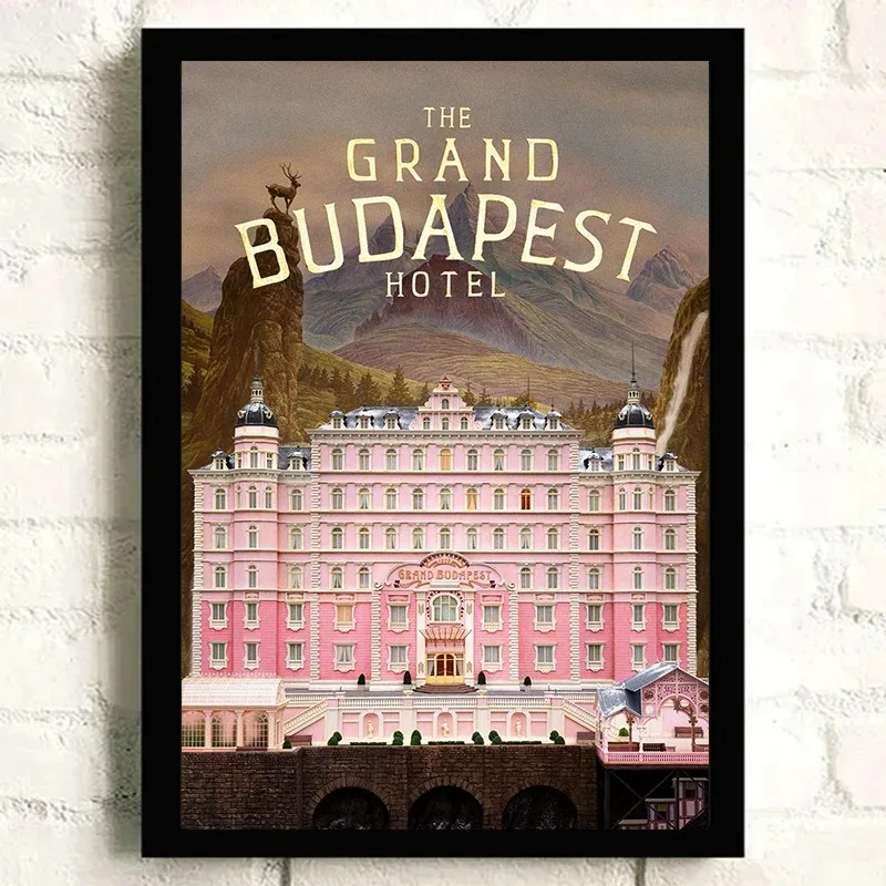 The Grand Budapest Hotel Poster Classic movie Canvas printing Wall art decor hanging painting For Home Living Room Decoration