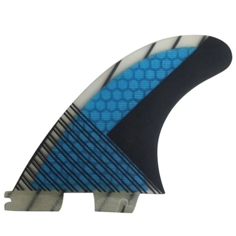 G5 Surf Fins Three-Piece Surfboard Accessory Honeycomb Rudder For FCS2 Surfboard Base Blue