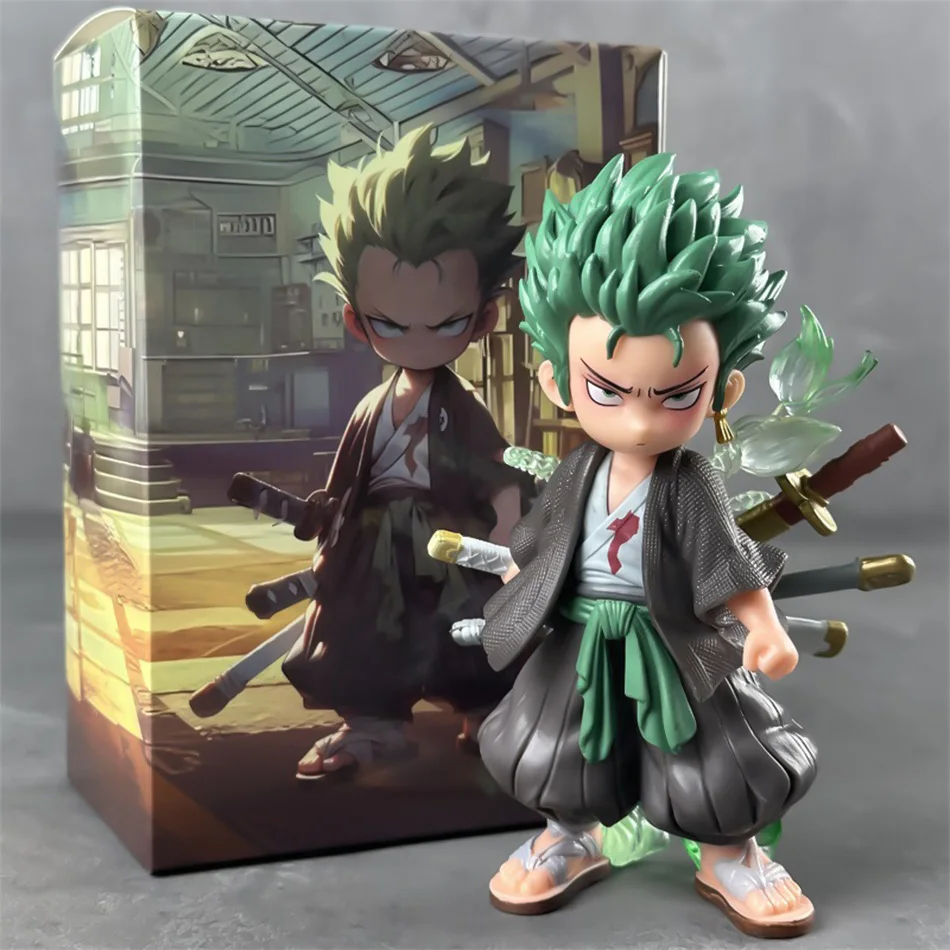 Figuras de una pieza de 15cm, figuras de acción de Roronoa Zoro, figura de Anime de PVC, modelo de colección, juguete ornamental para regalo sorpresa