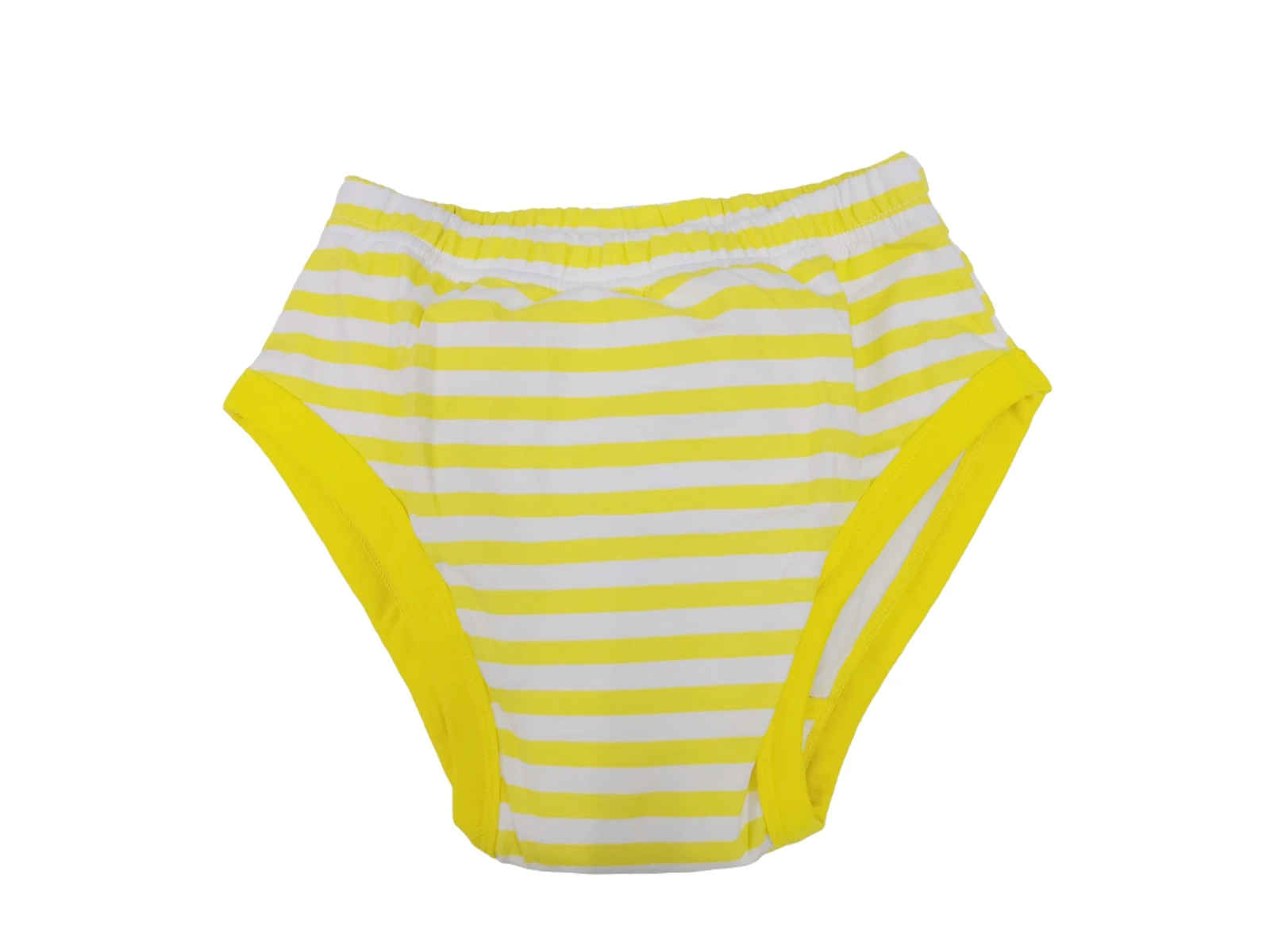 سراويل تدريب مخططة صفراء مقاومة للماء مطبوعة للبالغين/موجز للأطفال البالغين مع حشوة داخلية/سراويل تدريب ABDL مقاومة للماء
