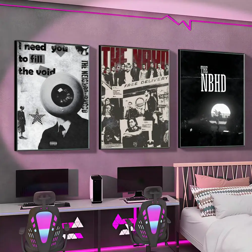 The Neighbourhood Poster Versatile HD Waterproof Wall Art Self-Adhesive Decor for Any Space Ideal Gift