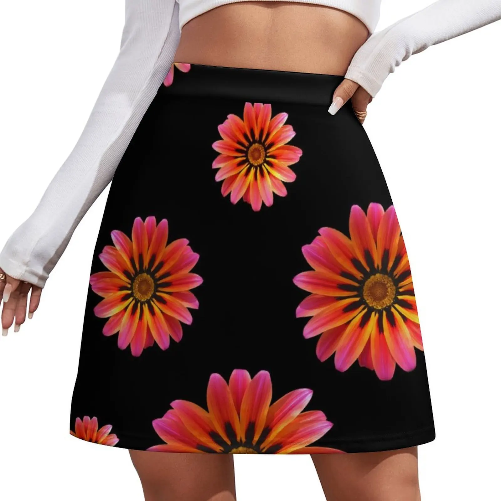 

Beautiful Gazania Flower with transparent background - pattern Mini Skirt skirts for womens Mini Skirt