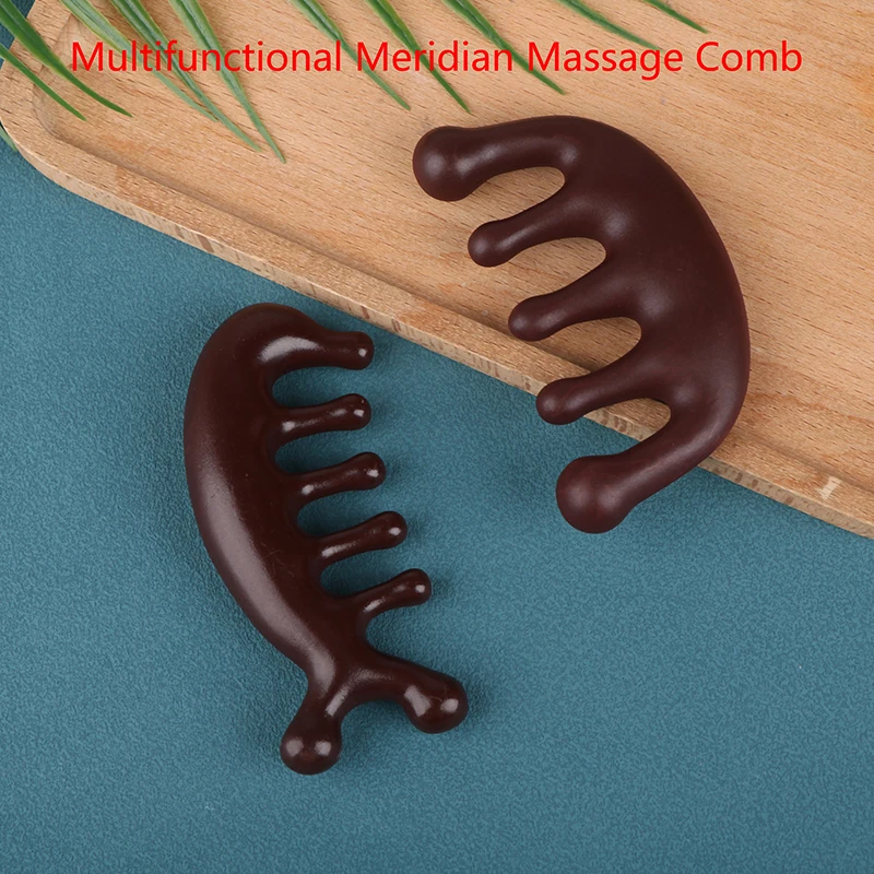 

Body Meridian Massage Comb Five Wide Tooth Comb Acupuncture Therapy Blood Circulation Smooth Hair